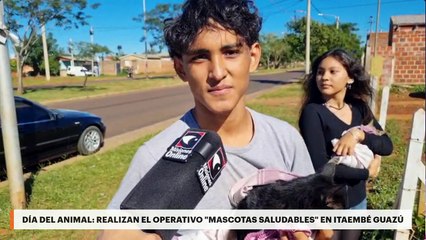 Día del animal: realizan el operativo "mascotas saludables" en Itaembé Guazú