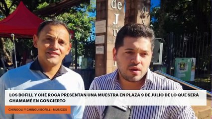 Los Bofill y Ché Roga presentan una muestra en plaza 9 de julio de lo que será Chamamé en concierto
