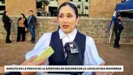 Directo en la previa de la apertura de sesiones en la Legislatura Misionera