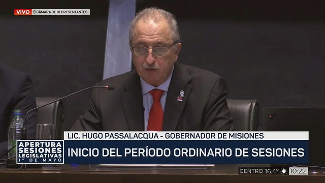 Apertura de sesiones ordinarias desde Cámara de Diputados de Misiones