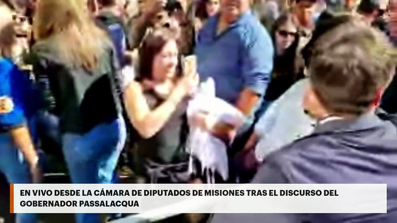 En vivo desde la Cámara de Diputados de Misiones tras el discurso del gobernador