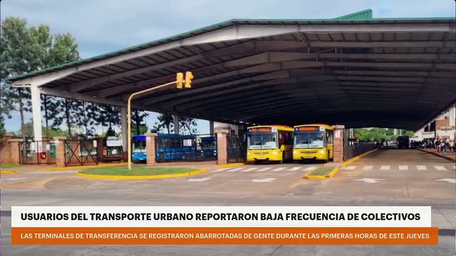 Posadas: usuarios del transporte urbano reportaron baja frecuencia de colectivos