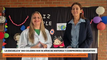 La Escuela N° 883 celebra sus 18 años de historia y compromiso educativo