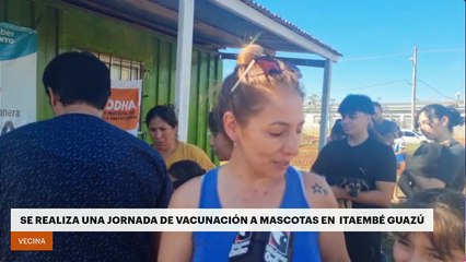 Se realiza una jornada de vacunación a mascotas en Itaembé Guazú