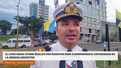 El Liceo Naval Storni realiza una maratón para conmemorar el aniversario de la Armada Argentina