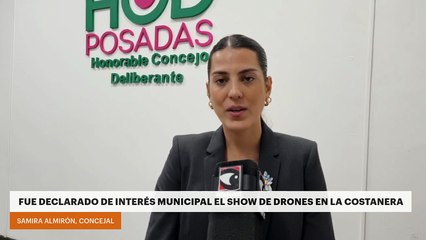 Fue declarado de interés municipal el show de drones en la Costanera
