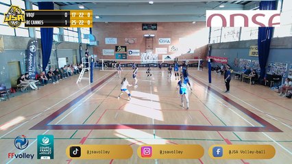Coupe de France M15F Volley VBQF vs RC Cannes