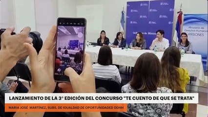 Se realizó el lanzamiento de la 3° edición del concurso "Te cuento de que se trata"