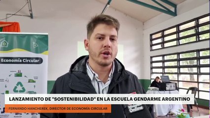 Se realizó el lanzamiento de "sostenibilidad" en la escuela Gendarme argentino