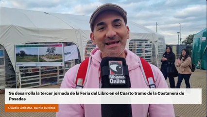 Se desarrolla la tercer jornada de la Feria del Libro en el Cuarto tramo de la Costanera de Posadas