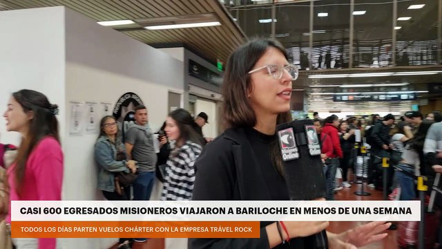 Casi 600 egresados misioneros viajaron a Bariloche en menos de una semana