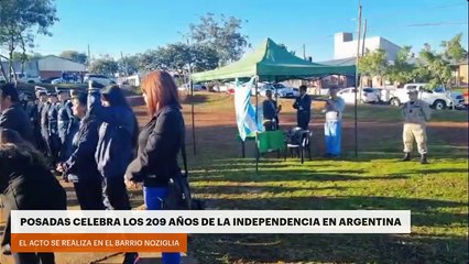 Posadas celebra los 209 años de la independencia en Argentina