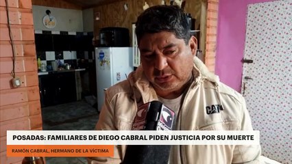 Posadas: familiares de Diego Cabral piden justicia por su muerte