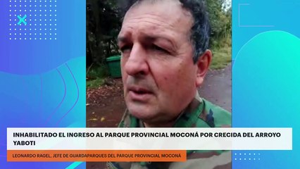 Inhabilitado el ingreso al Parque Provincial Moconá por crecida del arroyo Yaboti
