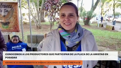 Conocemos a los productores que participan de la plaza de la amistad en Posadas