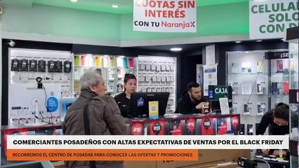 Comerciantes posadeños con altas expectativas de ventas por el Black Friday