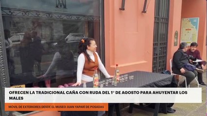 Ofrecen la tradicional caña con ruda del 1° de agosto para ahuyentar los males