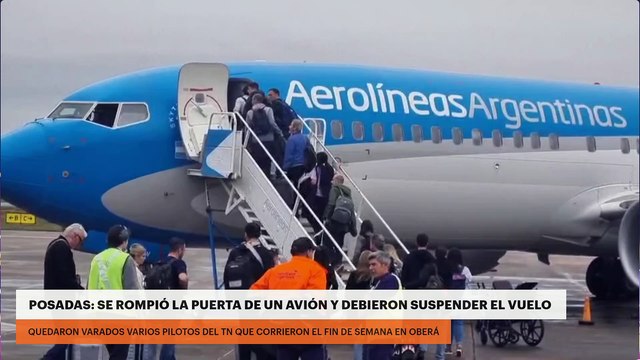 Posadas: se rompió la puerta de un avión y debieron suspender el vuelo