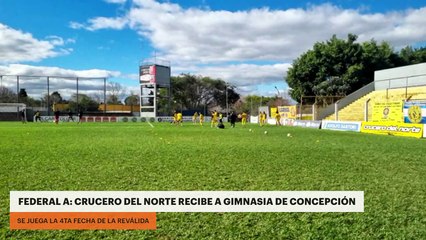 Federal A | Crucero del norte recibe a Gimnasia de Concepción por la 4ta fecha de la reválida