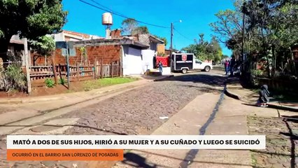 Mató a sus dos hijos, hirió a su mujer y a su cuñado y luego se suicidó