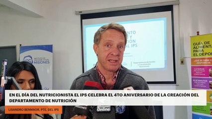 En el día del nutricionista el IPS celebra el 4to aniversario de la creación del dpto. de nutrición