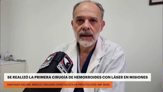 Se realizó la primera cirugía de hemorroides con láser en Misiones