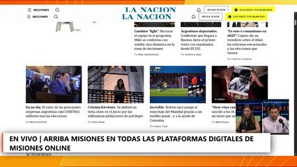 Toda la información en Arriba Misiones con la conducción de Gustavo Pérez e Ingrid Fedorischak