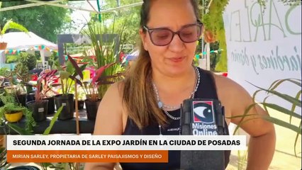 Segunda jornada de Expo Jardín en la ciudad de Posadas