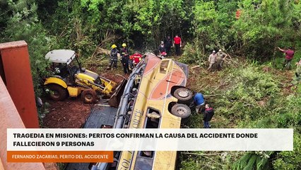 TRAGEDIA EN MISIONES: PERITOS CONFIRMAN LA CAUSA DEL ACCIDENTE DONDE FALLECIERON 9 PERSONAS
