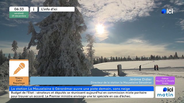 22/12/2025 - ici matin par Ici Lorraine (Meurthe-et-Moselle et Vosges) en vidéo