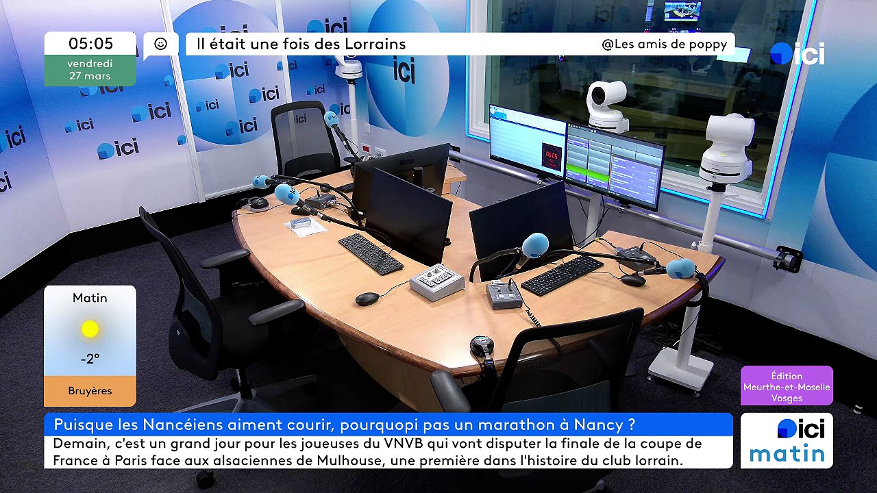 30/03/2026 -  ici matin par Ici Lorraine (Meurthe-et-Moselle et Vosges) en vidéo