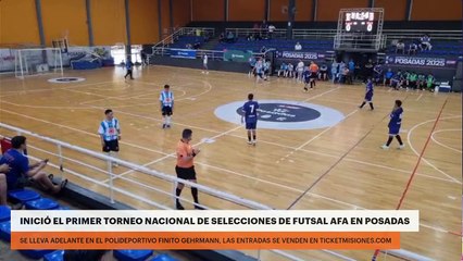 Inició el primer Torneo Nacional de Selecciones de Futsal AFA en Posadas