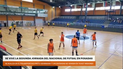 SE VIVE LA SEGUNDA JORNADA DEL NACIONAL DE FUTSAL EN POSADAS
