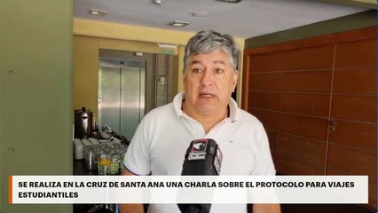 Se realiza en la Cruz de Santa Ana una charla sobre el protocolo para viajes estudiantiles