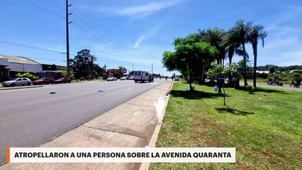 Atropellaron a una persona sobre la avenida Quaranta