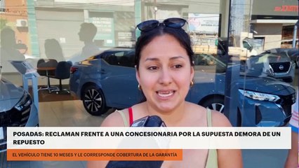 Posadas: reclaman frente a una concesionaria por la supuesta demora de un repuesto