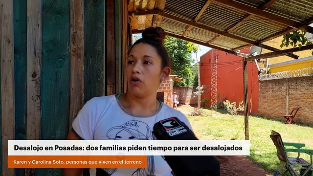 Desalojo en Posadas: dos familias piden tiempo para ser desalojados