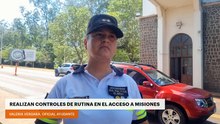 🚔🚨 Realizan controles de rutina en el acceso a Misiones.