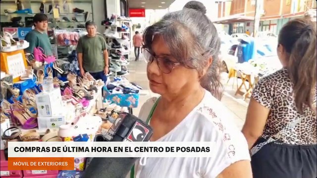 Compras de última hora en el centro de Posadas