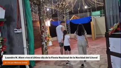 Leandro N. Alem vive el último día de la Fiesta Nacional de la Navidad del Litoral