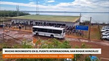 🌉 Mucho movimiento en el Puente Internacional que une Posadas con Encarnación