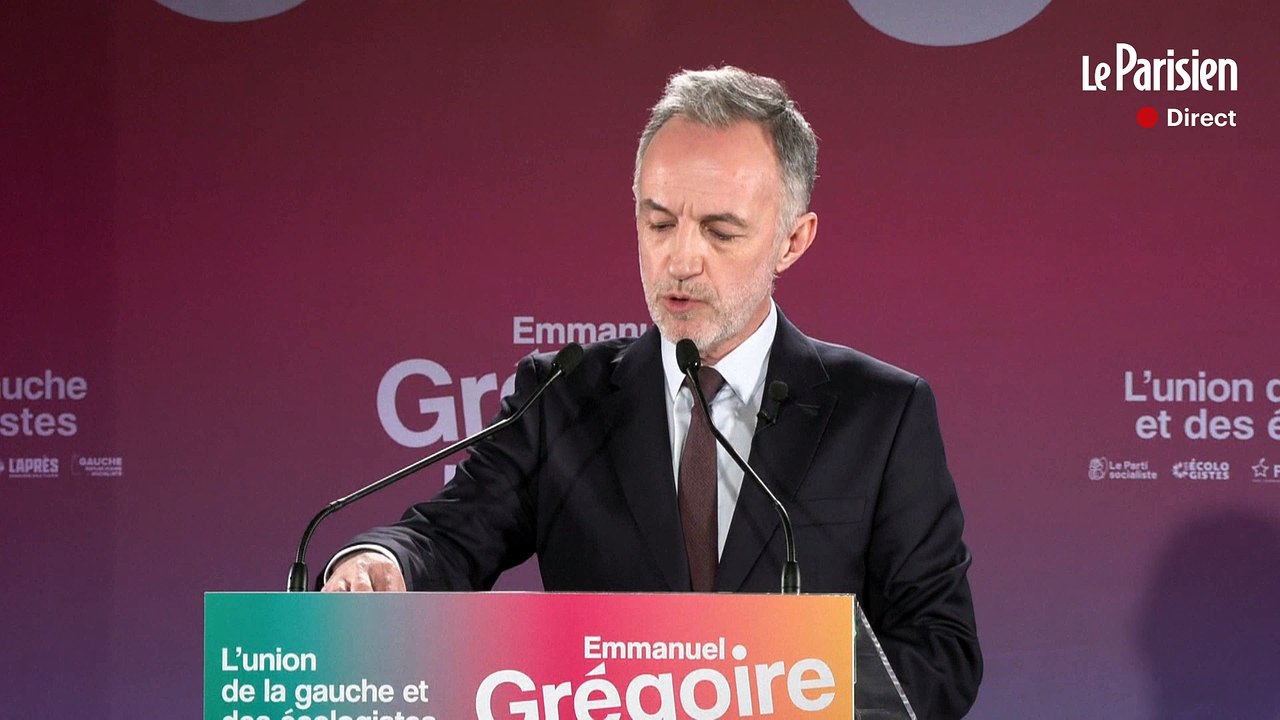 Municipales: Emmanuel Grégoire s'exprime après le 1er tour