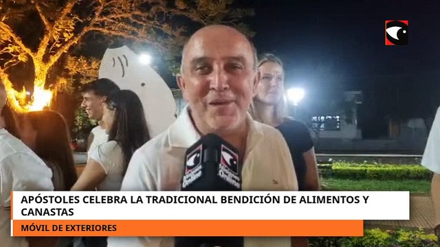 Apóstoles celebra la tradicional bendición de alimentos y canastas
