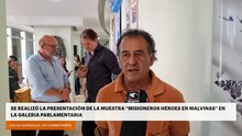 Se realizó la presentación de la muestra "Misioneros Héroes en Malvinas" en la galería parlamentaria