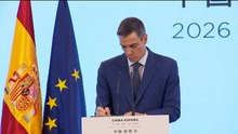 Comparecencia de Pedro Sánchez en China