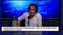 DR. RUBEN COLUCCI, VICERRECTOR DE LA UNAU. FINANCIAMIENTO EDUCATIVO UNIVERSITARIO