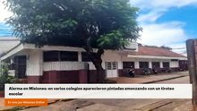 Alarma en Misiones: en varios colegios aparecieron pintadas amenzando con un tiroteo escolar