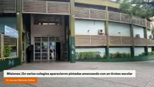 Misiones | En varios colegios aparecieron pintadas amenzando con un tiroteo escolar