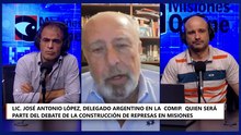 Lic. José Antonio López, delegado argentino en la  comip.  Quien será parte del debate de la construcción de represas en Misiones