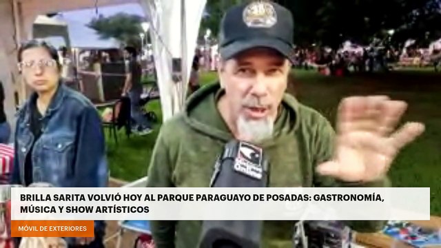 Brilla Sarita volvió hoy al Parque Paraguayo de Posadas: gastronomía, música y show artísticos